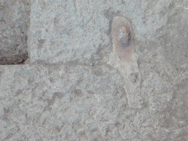 Fig. 19 Detail of clamps in situ.