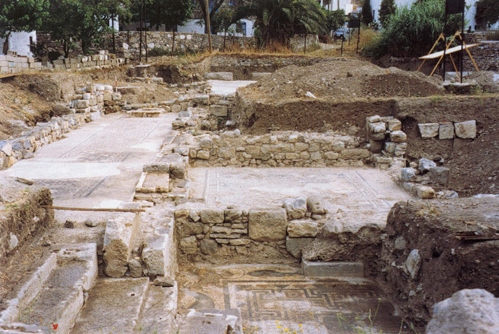 View of the excavated area from the south