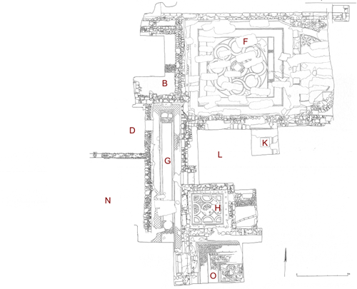 Plan of the excavated area 1990-1993