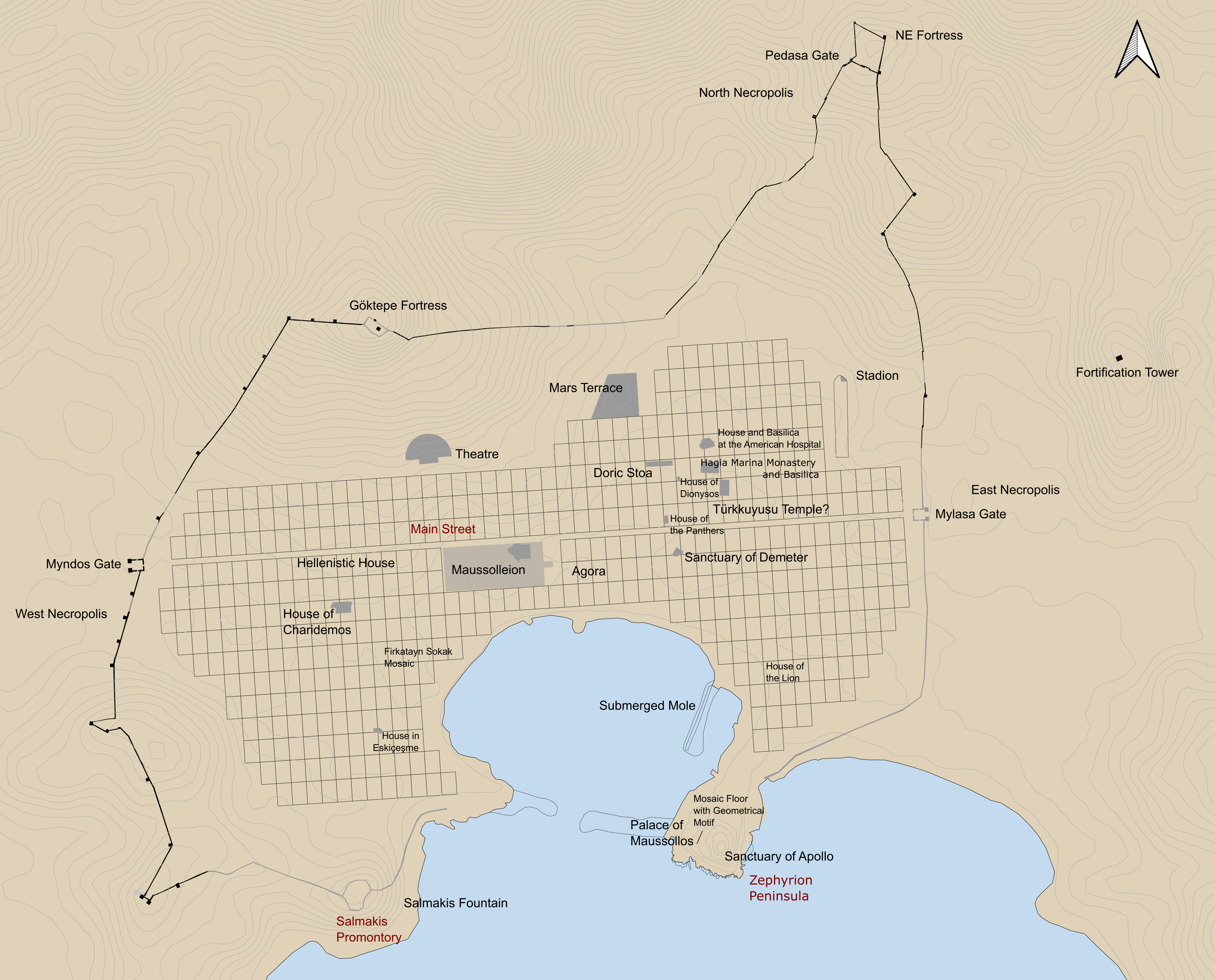 Topography and town plan