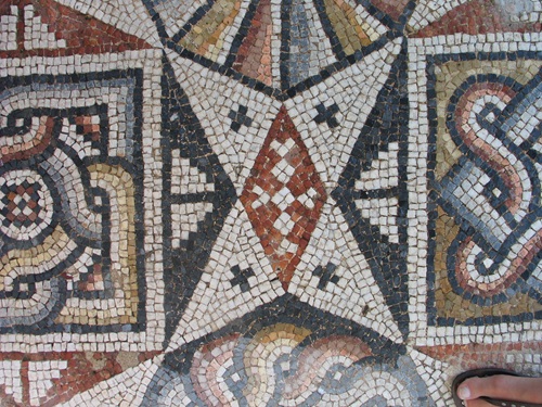 Detail of the mosaic