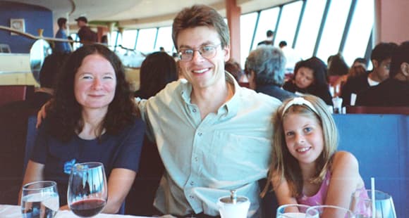 Joan and Kim with their daughter Marianne