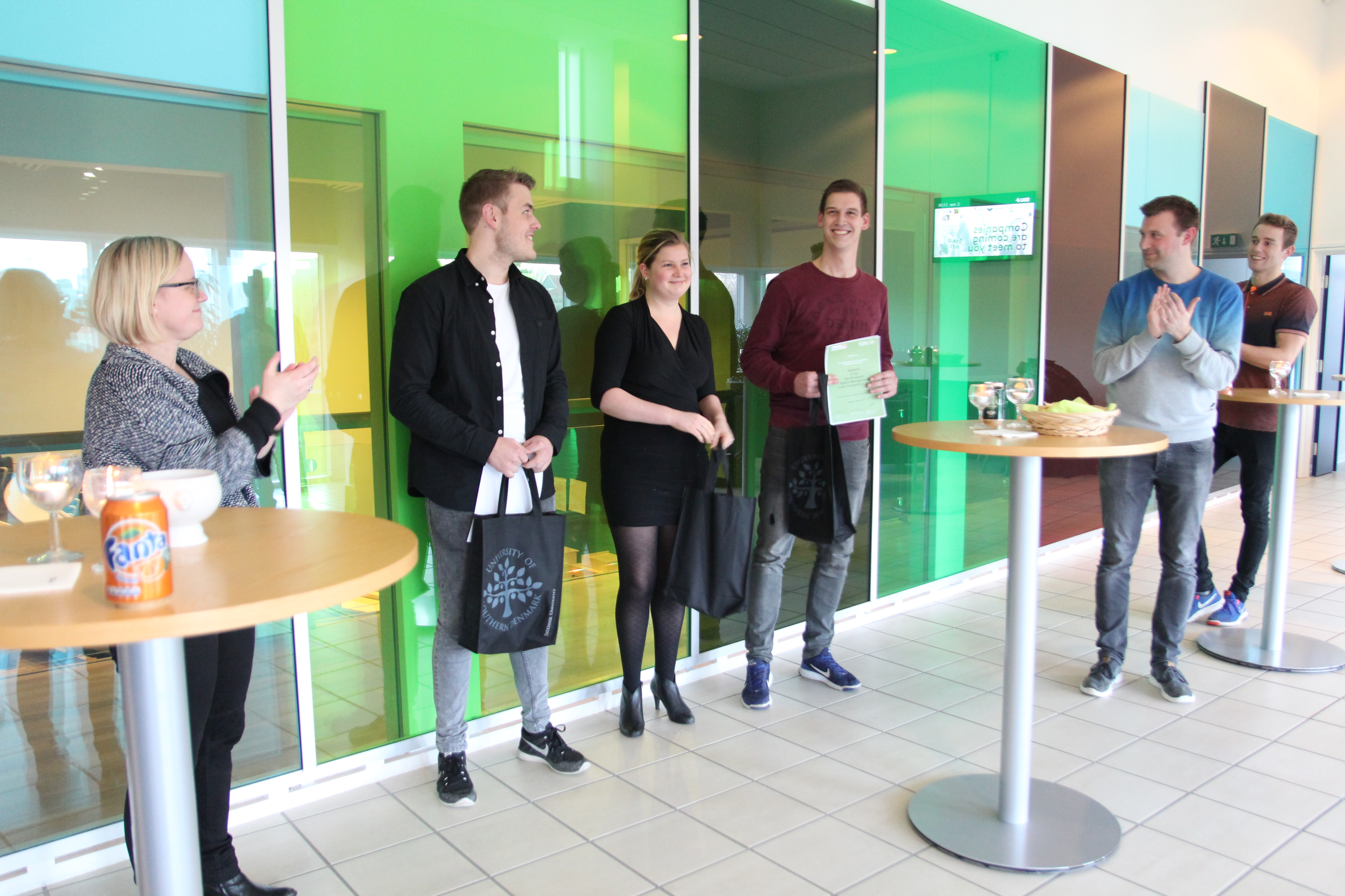 The winner team together with Chris Horbel and Jacob Drachmann Haag