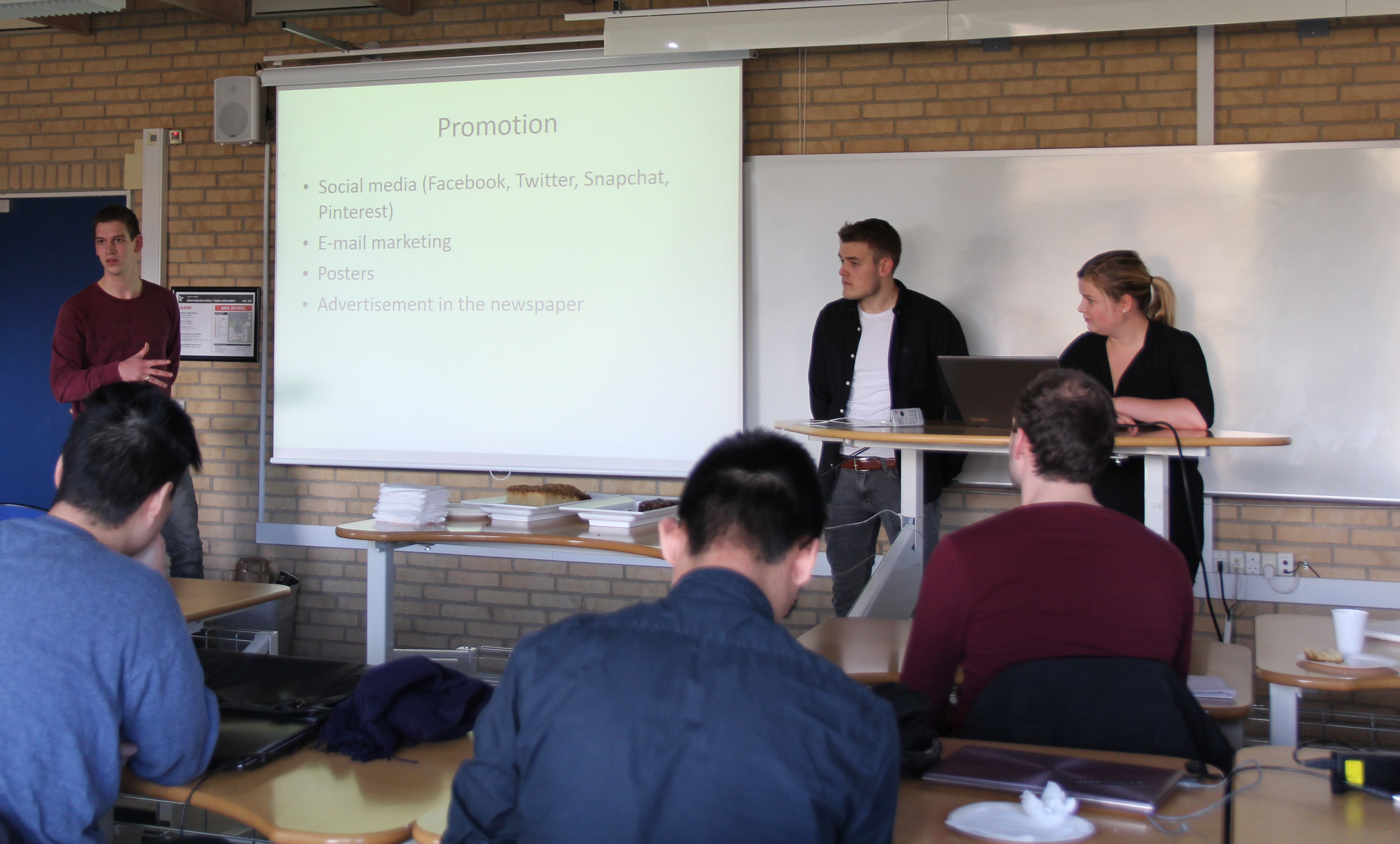 Presentation of the case results by Claes, Rik and Dorte