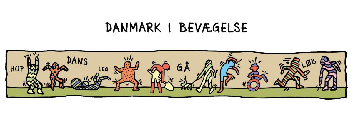 DK i bevægelse - illustrationer der træner