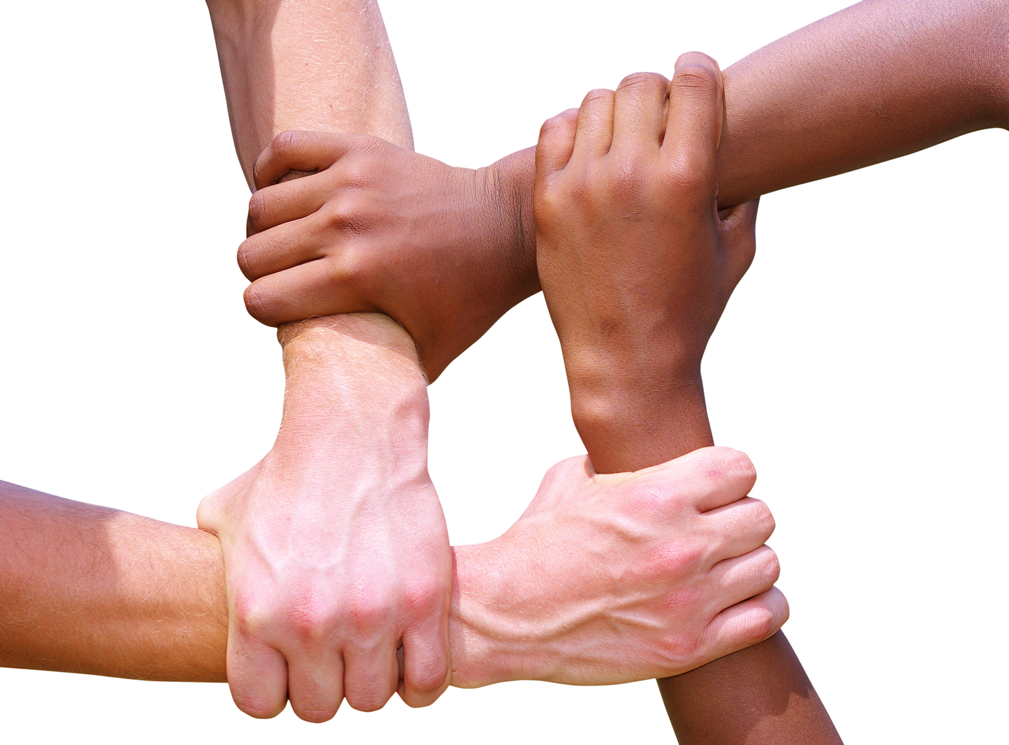 Hænder der holder om hinandens håndled copyright Colourbox