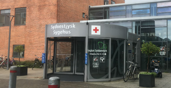 Sydvestjysk Sygehus - hovedindgangen