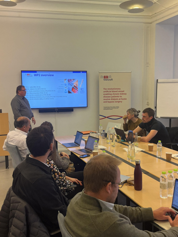 TeleGraft project member is presenting