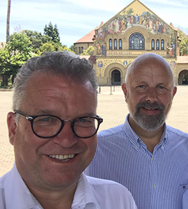 Professor Jes Sanddal Lindholt og professor Lars Melholt Rasmussen