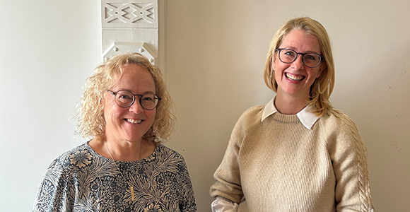Projektkoordinator Birgitte Skau Jørgensen og ph.d.-studerende Signe Rønsholdt.