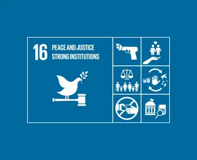 UN world goal 16: Peace and justice, strong institutions