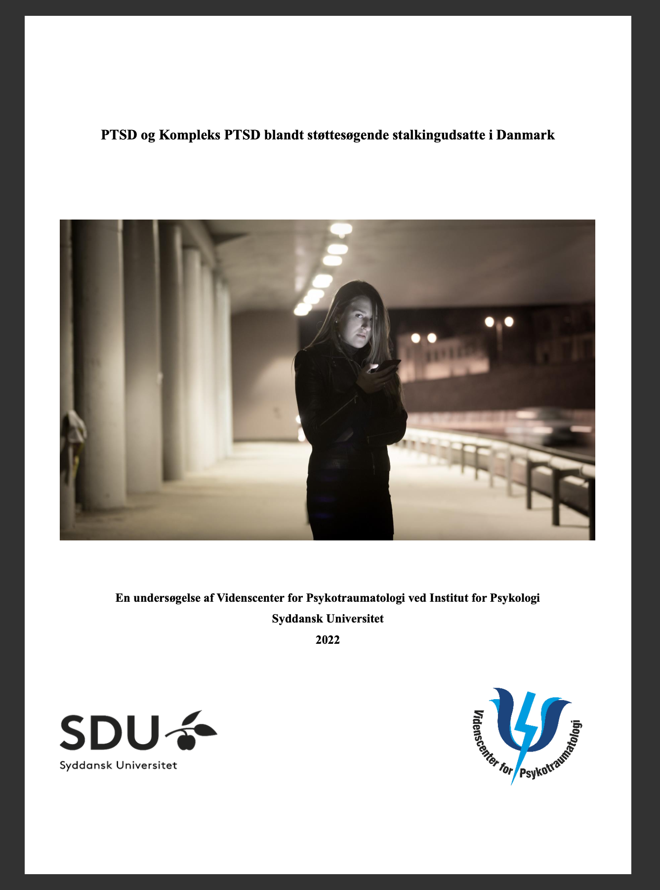 Forside til Stalkingudsatte rapport