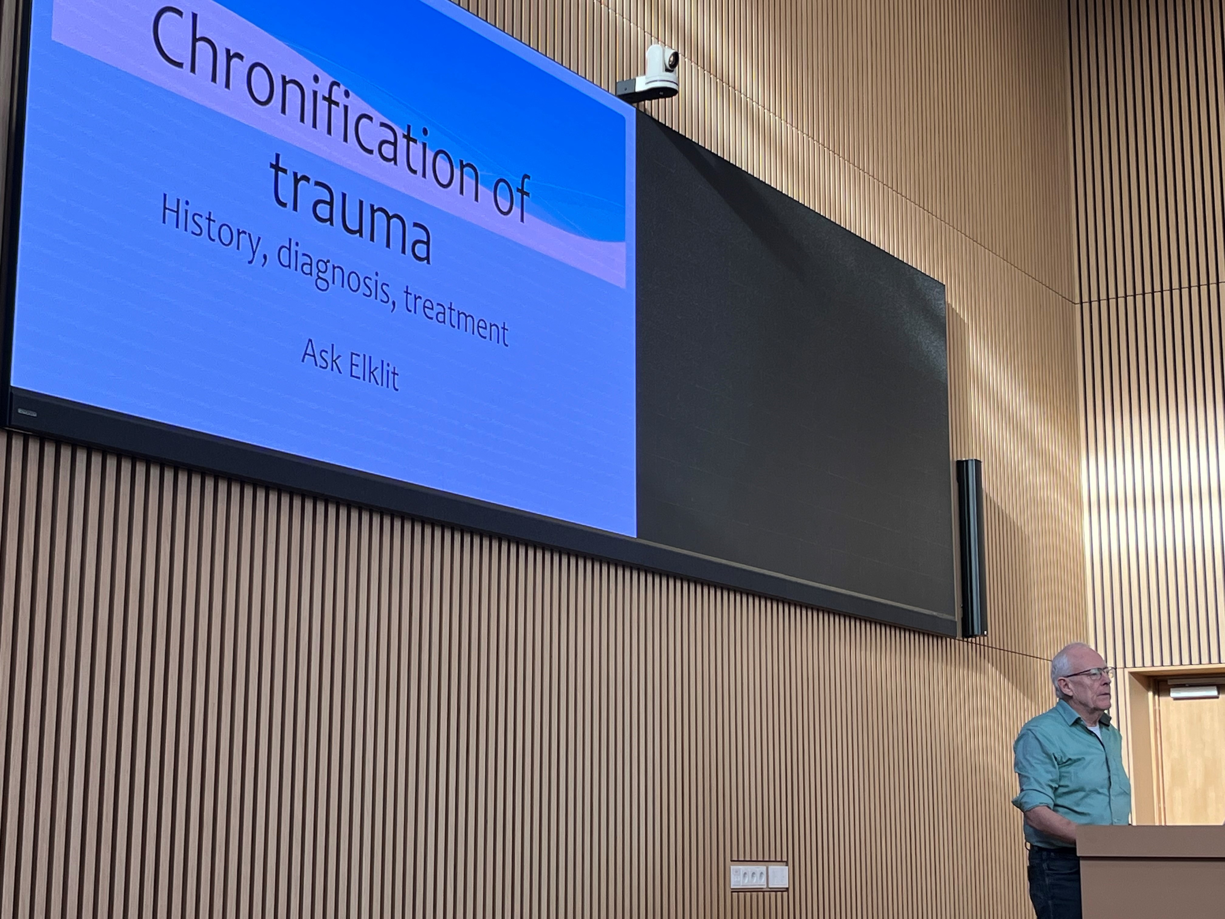 Professor Ask Eklit holder oplæg om traumereaktioner