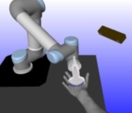 Figure 1: Simulation of the robotic platform for medical applications.