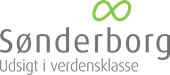 Sønderborg Kommunes logo med slogannet Udsigt i Verdensklasse under
