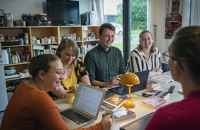 Students doing group work at the University of Southern Denmark