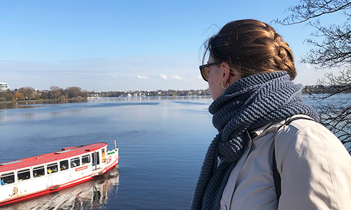 Foto af studerende på udveksling i Tyskland