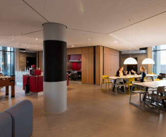 Kitchen and coomon area in campus house Odense, SDU