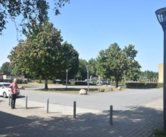 H. C. Ørstedskollegiet (student residence) in Odense from outside.
