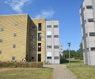 H. C. Ørstedskollegiet (student residence) in Odense from outside.
