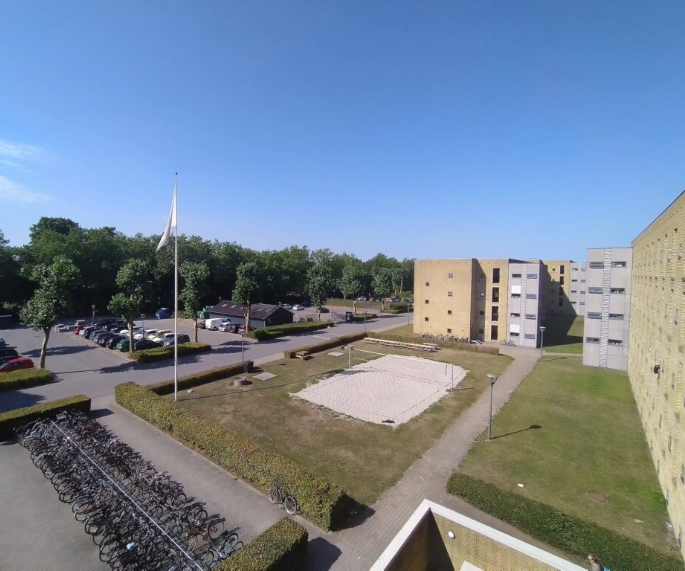 H. C. Ørstedskollegiet (student residence) in Odense from outside.