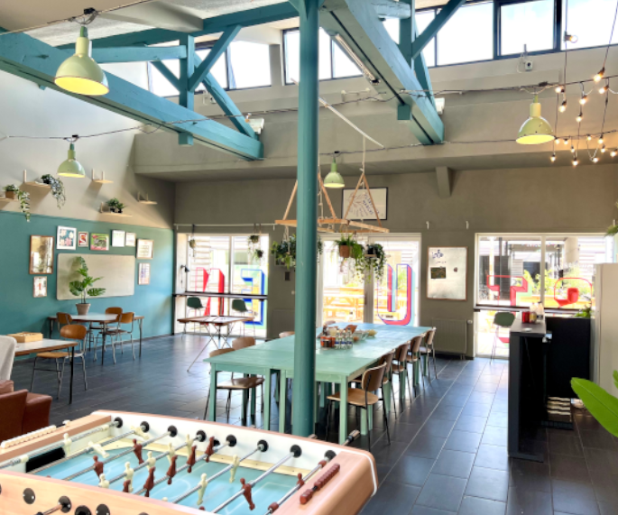 Common area in Bomuldsspinderierne.